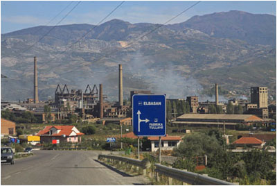 Industrie bei Elbasan / Industrial area near Elbasan