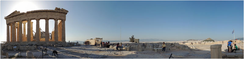 Panoramabild der Akropolis / Panorama of the Acropolis