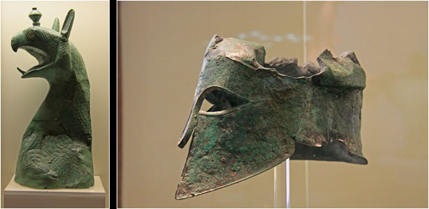 Greifen und Helm des Miltiades / Griffon and helmet of Miltiades
