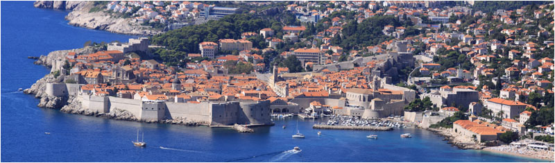 Panorama von Dubrovnik. / Panorama of Dubrovnik.