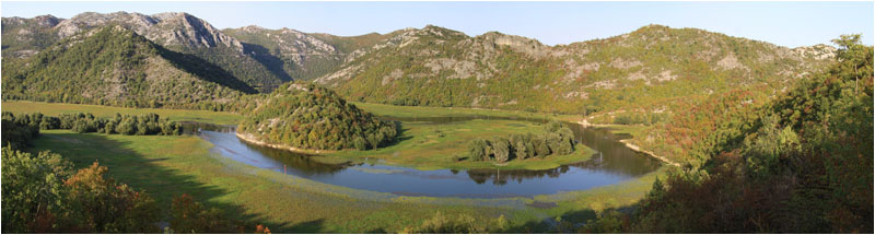 Fluss Crnojevic bei Rijeka Crnojevica / River Crnojevic near Rijeka Crnojevica
