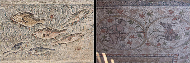Mosaiken in der Basilika Doumetios / Mosaics in the Doumetios basilica