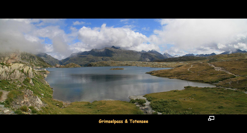 Anklicken zum Vergrern / Click for larger picture. Grimselpass, Totensee 8.2006