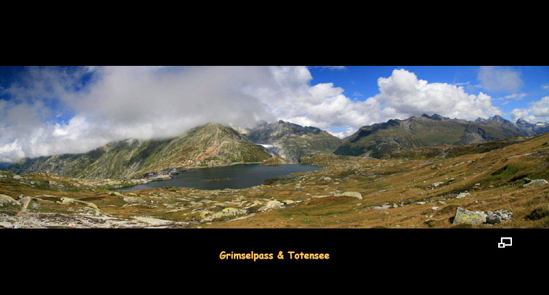 Anklicken zum Vergrern / Click for larger picture. Grimselpass und Totensee 8.2006