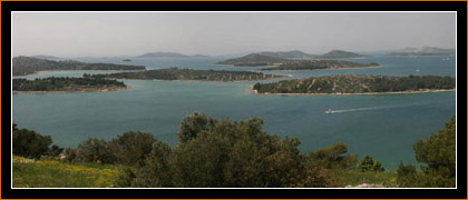 Ausblick von Murter auf die Kornaten / Kornati Islands from Murter