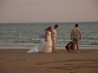 Wedding pictures on the beach