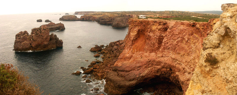 Anklicken zum Vergrern / Click for larger picture. Algarve Westkste /West Coast Camper Panorama 5.2005