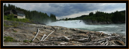 Vefsna-Fluss / River Vefsna, Laksfossen