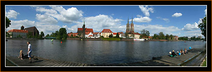 Breslau an der Oder / Wroclaw, by the River Oder