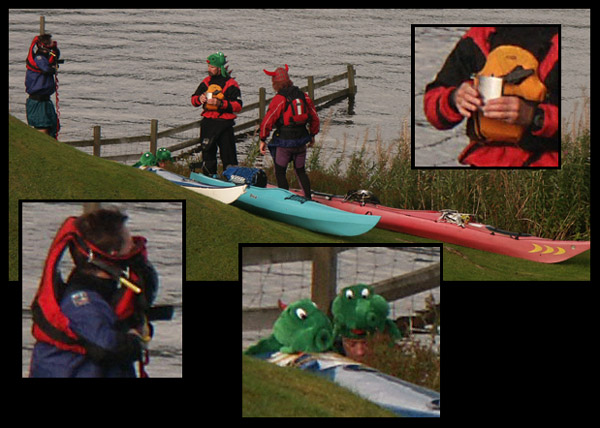 Nessie activities near Urquhart Castle, Loch Ness 21.9.04