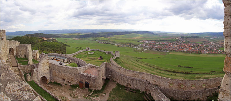 Zipser Burg, Blick nach SW / Spis Castle, view to SW