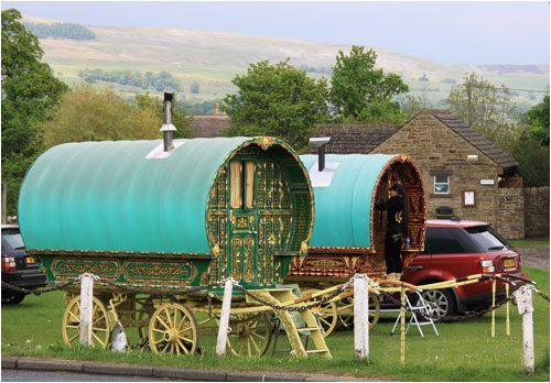 Zigeunerwagen/ Gypsies' caravans, Bainbridge, Yorkshire