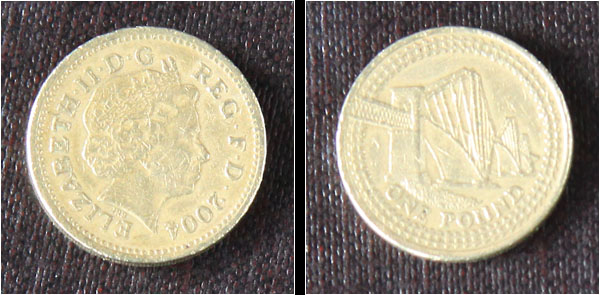 Forth Bridge 1 Pfund Münze / Pound coin