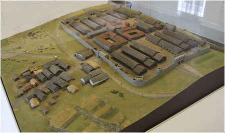 Housesteads, Festungsmodell / Fort model,  Hadrians Wall,  